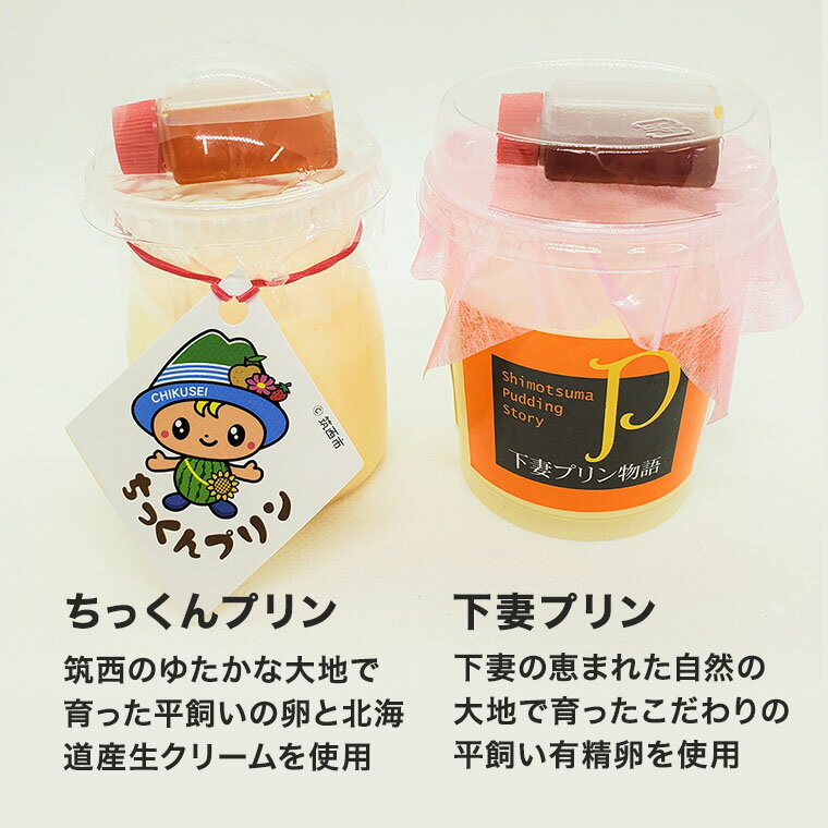 【ふるさと納税】ちっくんプリン8個　下妻プリン3個ミックスセット