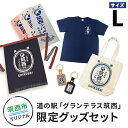 【ふるさと納税】道の駅「グランテラス筑西」限定グッズセット(Tシャツ・ネイビーLサイズ)