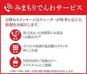 【ふるさと納税】郵便局のみまもりサービス「みまもりでんわサービス（3ヶ月）」携帯電話コース