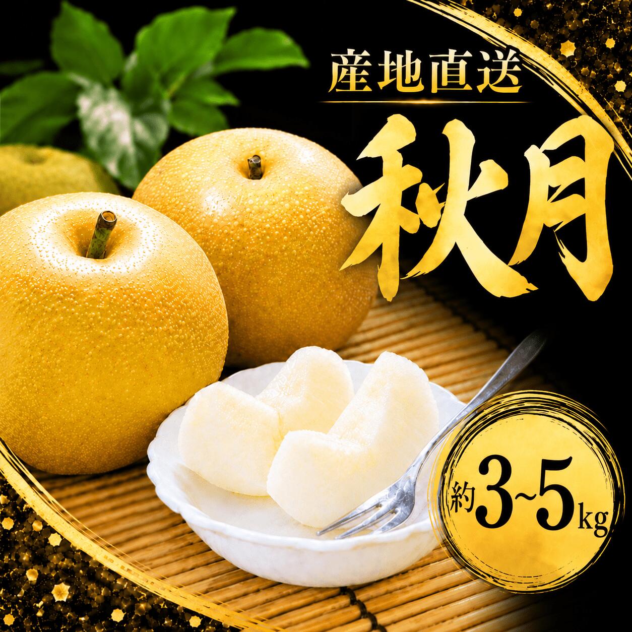 【ふるさと納税】 梨 あきづき 約 3~5kg ( 大玉6玉 or 約 8～12玉) なし ナシ 贈答用 梨産地 あきづき 秋月 和梨 約 3キロ 5キロ 1箱 期間限定 果物 旬の果物 くだもの フルーツ デザート 新鮮 甘い fruit nashi 特産品 お取り寄せ グルメ 2026年 令和8年 新鮮 旬