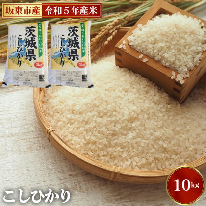 No.669 こしひかり10kg【坂東市産】／ 自然 お米 米 こめ コシヒカリ 送料無料 茨城県