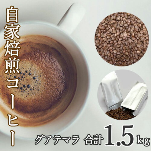 No.116 あらき園 自家焙煎コーヒー グアテマラ 1.5kg ／ 珈琲 上品 コク 送料無料 茨城県