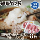 【ふるさと納税】No.128 山西牧場ロース肉トンカツ・ステーキ用 ／ 豚肉 旨味 凝縮 送料無料 茨城県