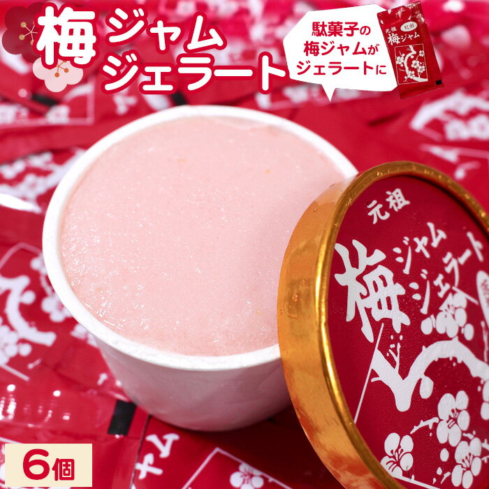 4位! 口コミ数「0件」評価「0」No.390 梅ジャムジェラート　【100g×6個】 ／ 甘い スッキリ 駄菓子 送料無料 茨城県