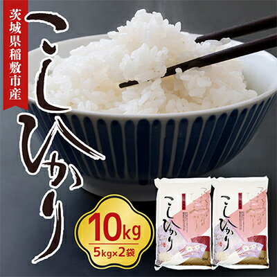 【ふるさと納税】【令和5年産】稲敷産こしひかり10kg(5kg×2袋)【配送不可地域：離島・沖縄県】【1092022】