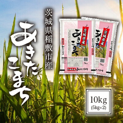 【ふるさと納税】【令和5年産】茨城県稲敷市産あきたこまち10kg(5kg×2)【配送不可地域：離島・沖縄県】【1100669】