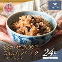 【ふるさと納税】寝かせ玄米ごはんパック 小豆ブレンド 【160g×24食】【配送不可地域:離島・沖縄県】【1587824】