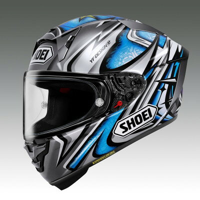 【ふるさと納税】SHOEI【X-Fifteen DAIJIRO(SILVER/BLUE)】M PFSチケット付き【配送不可地域：離島・沖縄県】【1766524】