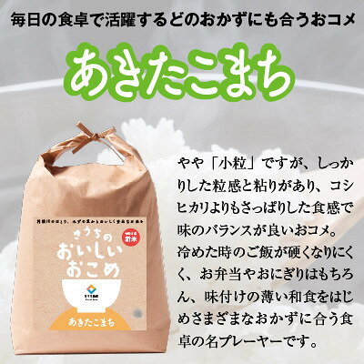 【ふるさと納税】【毎月定期便】あきたこまち無洗米 10kg(5kg×2袋)全3回【配送不可地域：離島・沖縄県】【4084368】