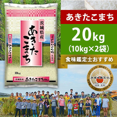 【2023年7月上旬発送】【令和4年産】稲敷産あきたこまち20kg(10kg×2)(精米)【配送不可地域：離島・沖縄県】【6452444】