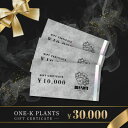 【ふるさと納税】ONE-K PLANTS - ギフト券 - 30,000円【1602891】