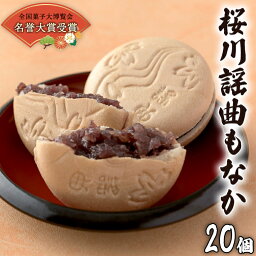 【ふるさと納税】桜川謡曲もなか20個入り 全国菓子大博覧会 「名誉大賞」受賞 和菓子 あんこ もなか