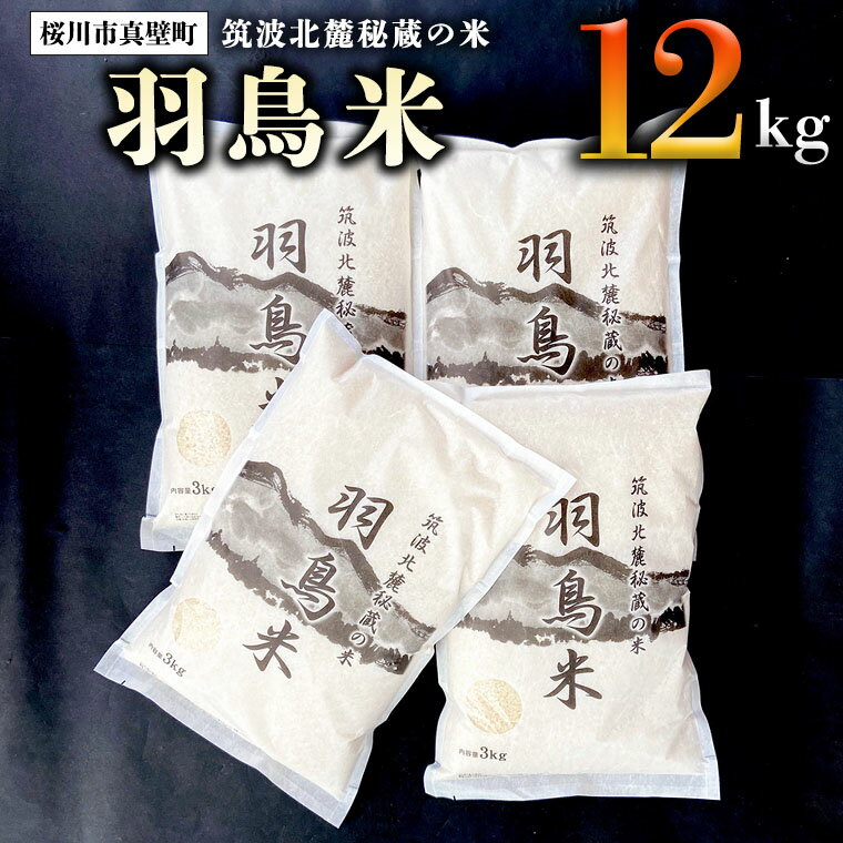 《令和5年産》 筑波北麓秘蔵の米 羽鳥米 12kg コシヒカリ 期間限定 数量限定 幻の米 米 白米 コメ ごはん 茨城県 桜川市