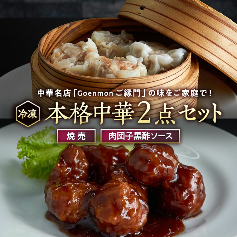 本格中華2点セット（焼売、肉団子黒酢ソース） 本格 中華 焼売 肉団子 簡単調理 お取り寄せ おつまみ おかず