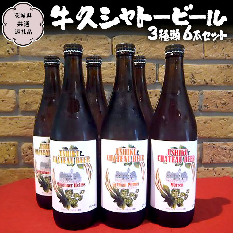 【ふるさと納税】牛久シャトービール3種類6本セット（茨城県共