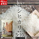 【ふるさと納税】《 生活応援価格 》《 令和6年産・令和7年産 》 コシヒカリ 精米 5kg ~ 10kg ( 選べる 内容量・発送時期 ) (茨城県共通返礼品 かすみがうら市) 新米 米 ごはん もっちり 甘い コメ お米 白米 銘柄米