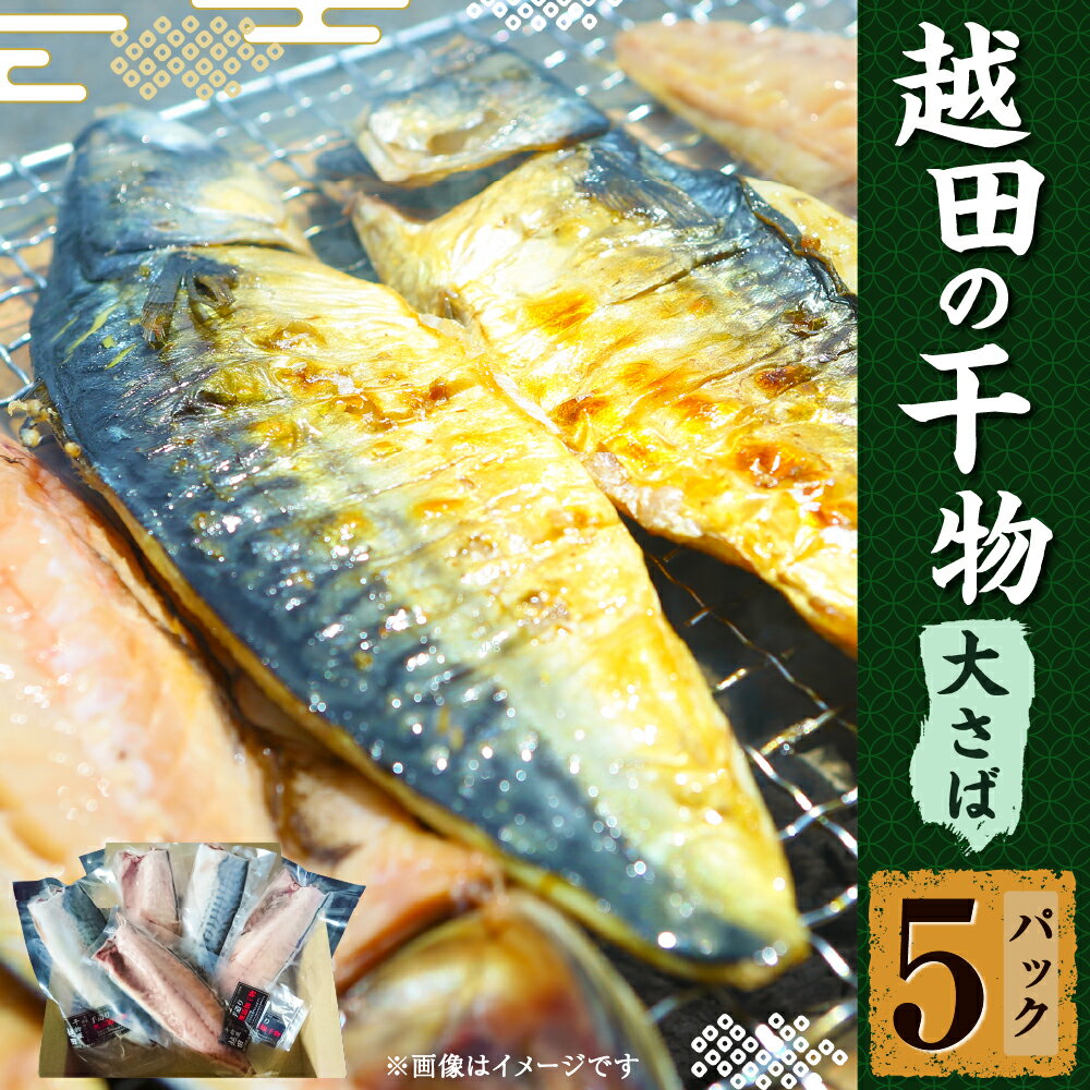 【ふるさと納税】越田の干物 大さば 5枚 セット 魚 鯖 文化干し 塩 さば サバ 干物 神栖市 茨城県 送料無料