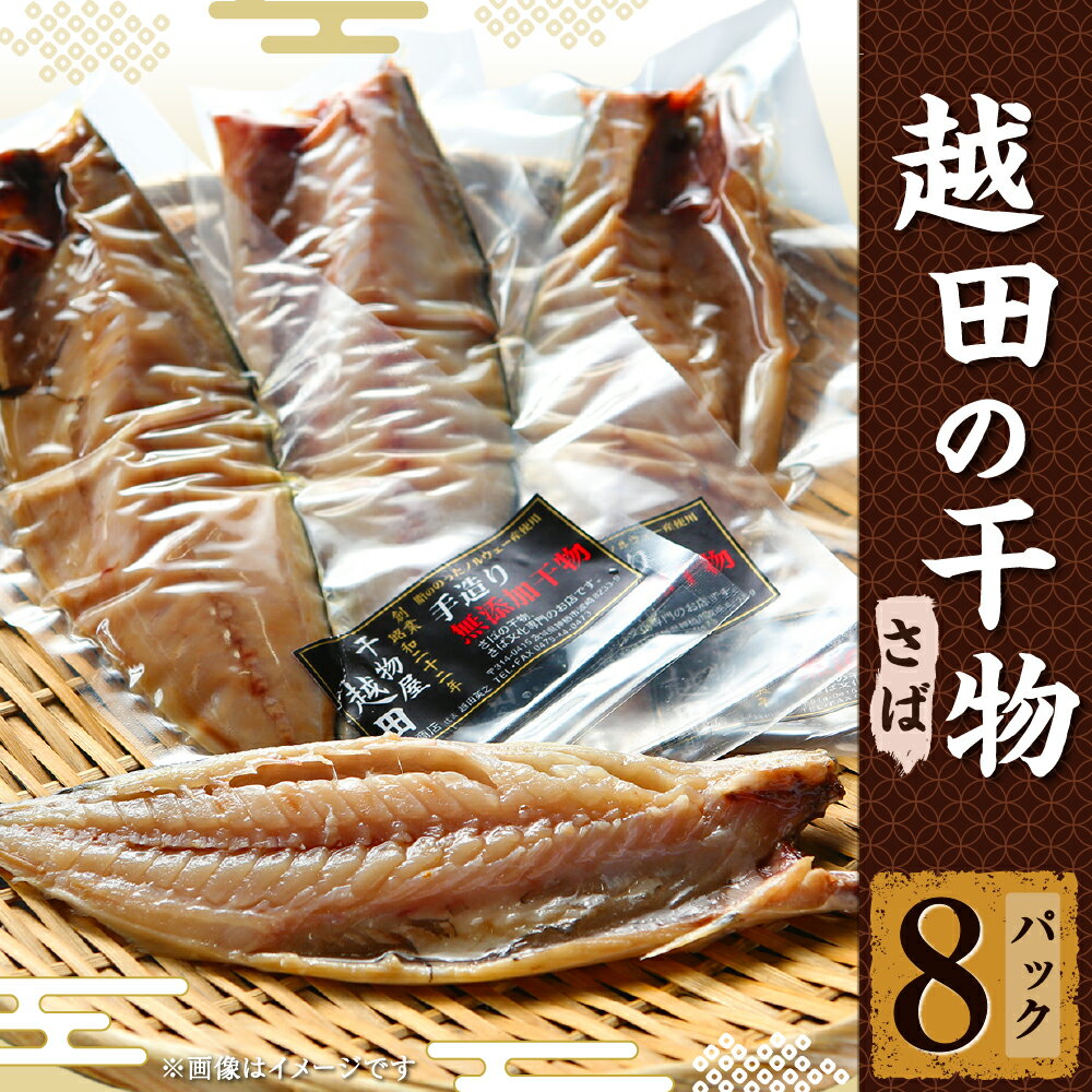 【ふるさと納税】越田の干物 さば 8枚 セット 文化干し 鯖 サバ 文化干し 塩 干物 神栖市 茨城県 送料無料