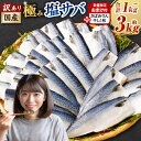 【ふるさと納税】<選べる内容量>【数量限定さばみりん干し1切付】訳あり 国産ふっくら 極み塩サバ 1切れ約50〜150g 約1kg 約2kg 約3kg さば 鯖...