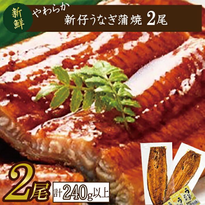 やわらか新仔うなぎ蒲焼120〜140g 2尾 計240g以上