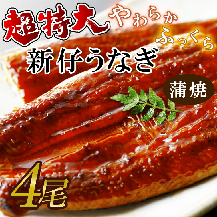 【ふるさと納税】超特大！やわらか国内産うなぎ蒲焼220～250g 4尾　計880g以上|う...