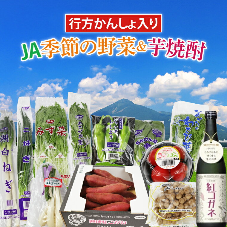 [『行方かんしょ』入り]JA 季節の野菜&芋焼酎(AE-5)