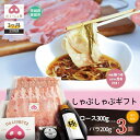 【ふるさと納税】【3回定期便】しゃぶしゃぶギフト (ロース 300g×2 バラ200g) 国産 豚肉 しゃぶしゃぶ ブランド肉 冷凍 茨城県 鉾田市 ミートセン...
