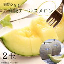 【ふるさと納税】メロン めろん \高級アールスメロン/ さんて旬菜館の高級 アールスメロン 2玉 | 芳醇な甘さ メロン めろん おすすめ 人気 国産 青肉 産...