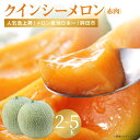 【ふるさと納税】メロン めろん 赤肉が美味しい!クインシーメロン(2〜5個入) 選べる内容量 さんて旬菜館