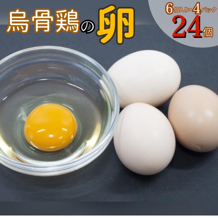 【ふるさと納税】 烏骨鶏の卵 有精卵 24個