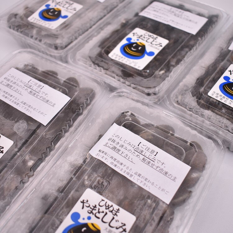 【ふるさと納税】3ヶ月定期便 冷凍 やまとしじみ 普通 5パック 1パック350g～400g 3回