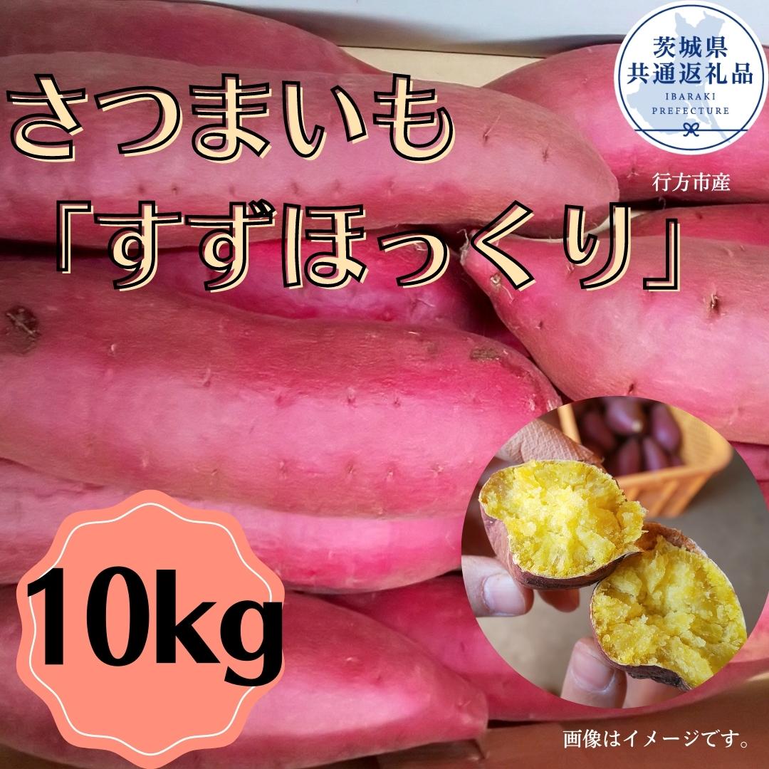 【ふるさと納税】さつまいも「すずほっくり」10kg（茨城県共通返礼品・行方市産）