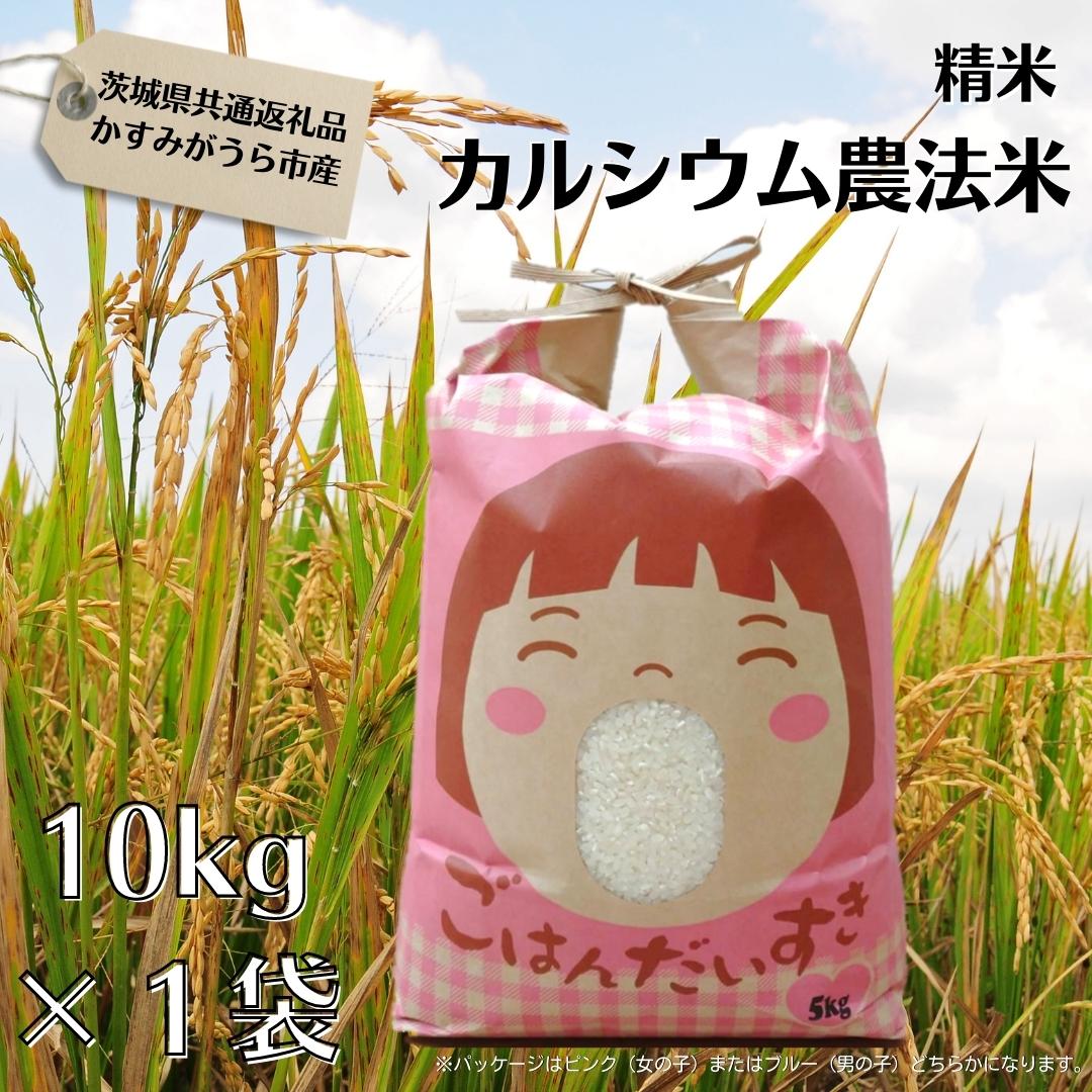 カルシウム農法米 精米10kg(茨城県共通返礼品・かすみがうら市産)