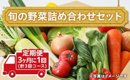 【ふるさと納税】田舎の頑固おやじ厳選！【定期便】旬の野菜詰め合わせセット3ヶ月に1回(計3回コース)