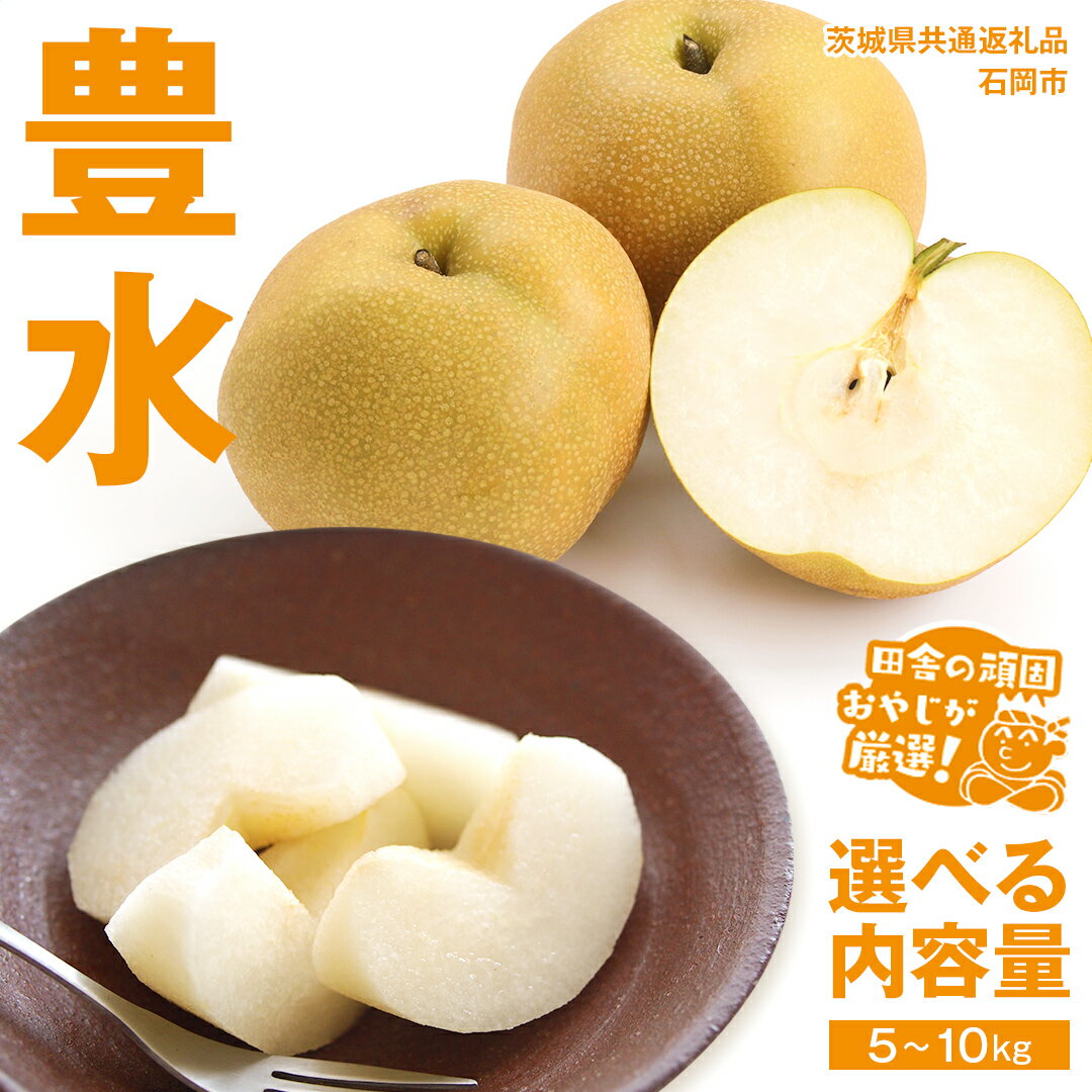 【ふるさと納税】 梨 豊水 5kg ( 10個 ～ 14個 ) なし 豊水梨 果物 くだもの フルーツ 旬 高糖度 ギフト 美味しい 甘い デザート 田舎の頑固おやじが厳選！ 【令和6年9月より発送開始】（茨城県共通返礼品：石岡市産）のサムネイル