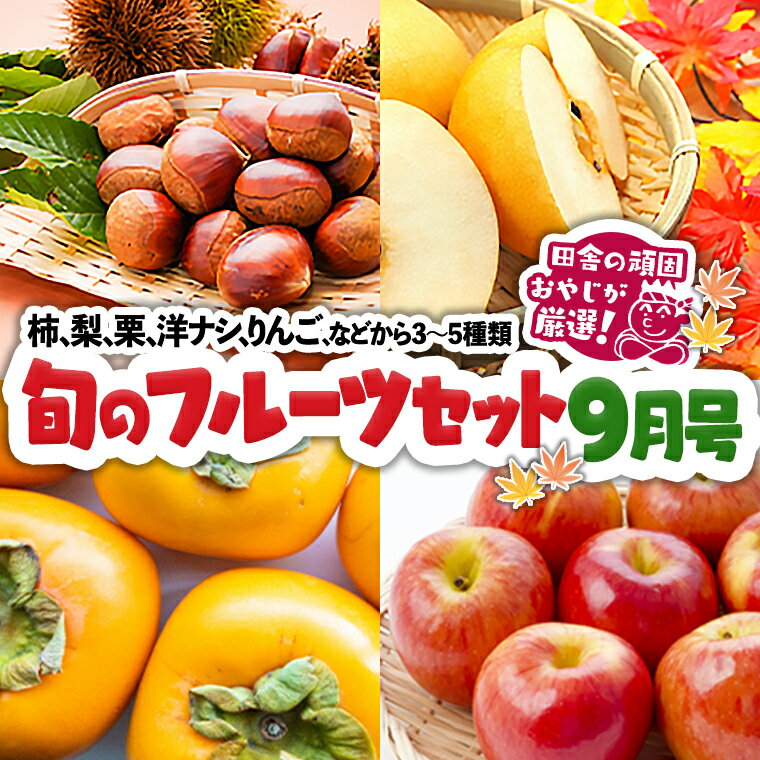 旬のフルーツセット9月号 【令和6年9月より発送開始】 田舎の頑固おやじが厳選！