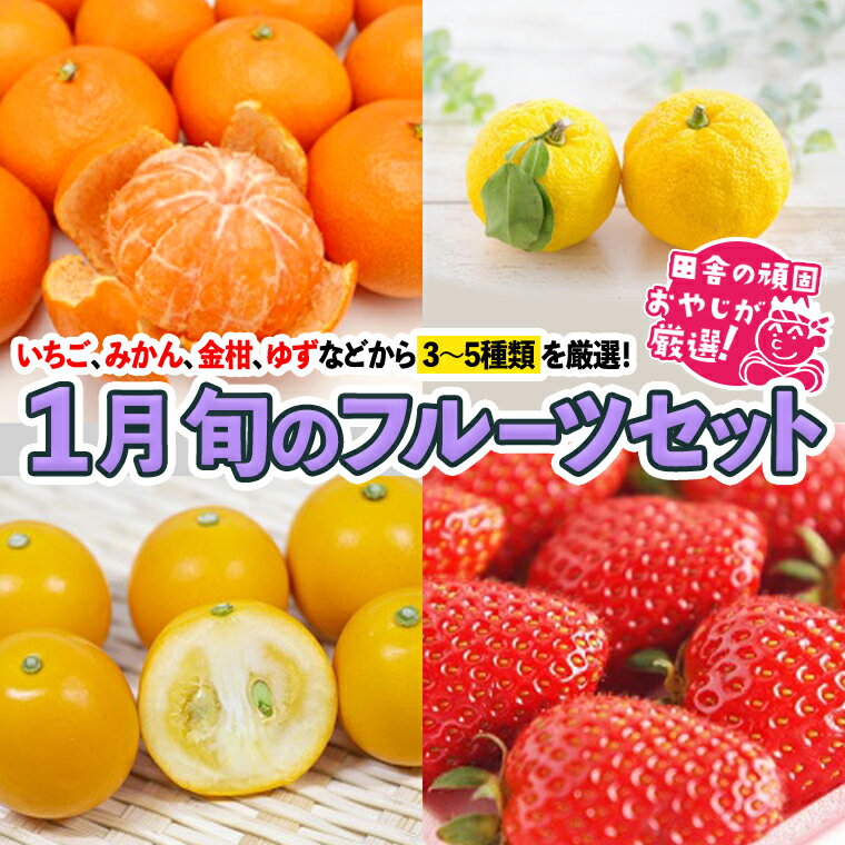 23位! 口コミ数「0件」評価「0」旬のフルーツセット 1月号 【令和7年1月より発送開始】田舎の頑固おやじが厳選！