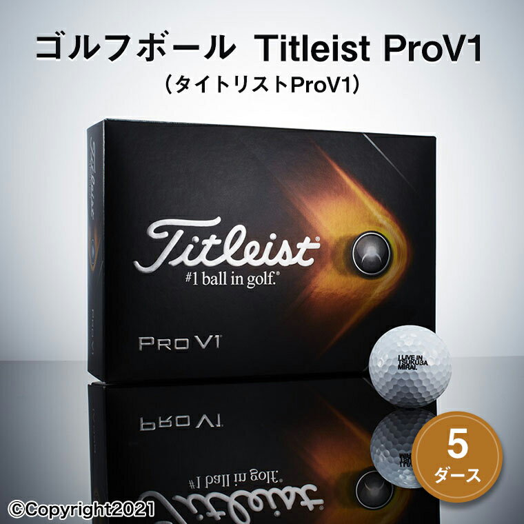 【ふるさと納税】ゴルフボール　Titleist ProV1　5ダース（タイトリストProV1）　ゴルフ　ゴルフボール　タイトリスト　5ダース