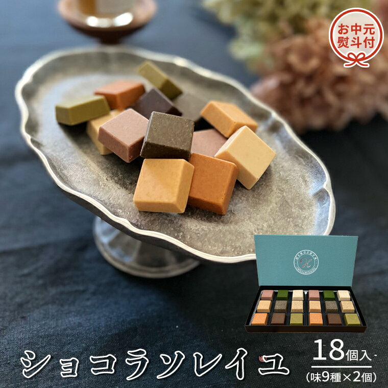 [ お中元 熨斗付 ] ショコラソレイユ 18個入(味9種×2個) チョコレート チョコ スイーツ デザート 高級 ギフト 贈り物 お礼 プレゼント 手土産 お菓子