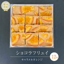 【ふるさと納税】ショコラフリュイ キャラメルオレンジ 12枚 チョコレート チョコ スイーツ デザート 高級 ギフト 贈り物 お礼 プレゼント 手土産 お菓子