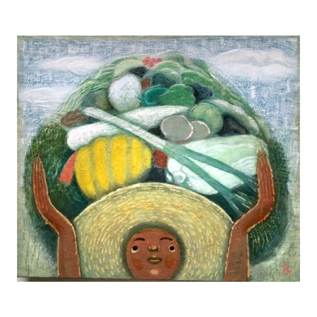 【ふるさと納税】【 限定 1点 】収穫 1 絵画 絵 アート アトリエ 飛動庵