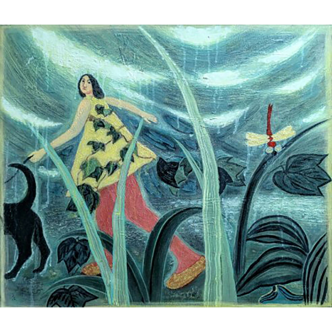 【ふるさと納税】 【 限定 1点 】散歩・気配 絵画 絵 アート アトリエ 飛動庵