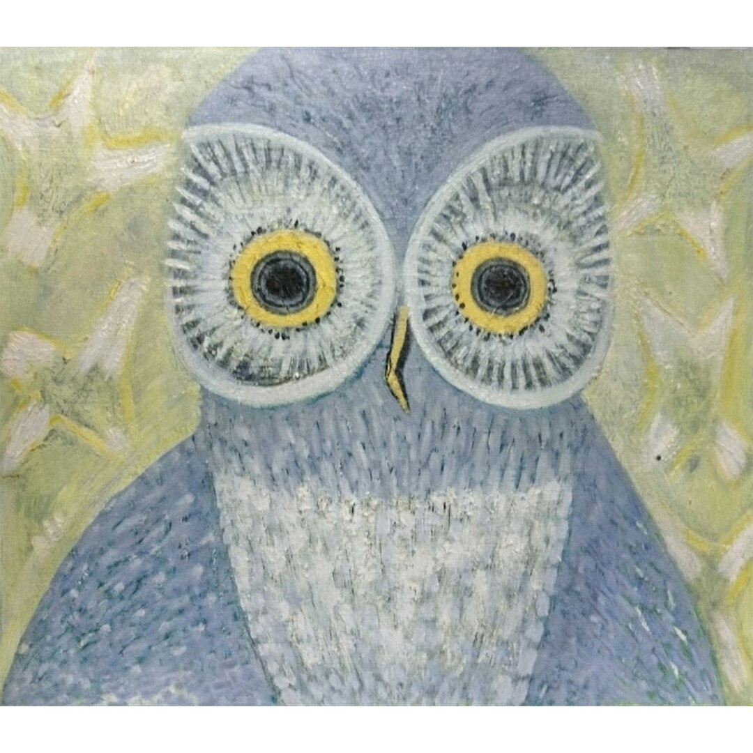 【ふるさと納税】 【 限定 1点 】ふくろう 絵画 絵 アート アトリエ 飛動庵