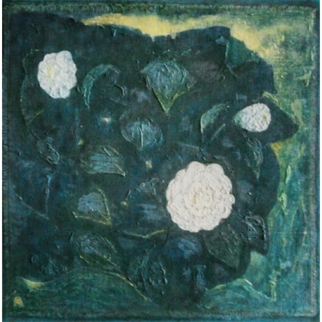 【ふるさと納税】 【 限定 1点 】白椿 2 絵画 絵 アート アトリエ 飛動庵