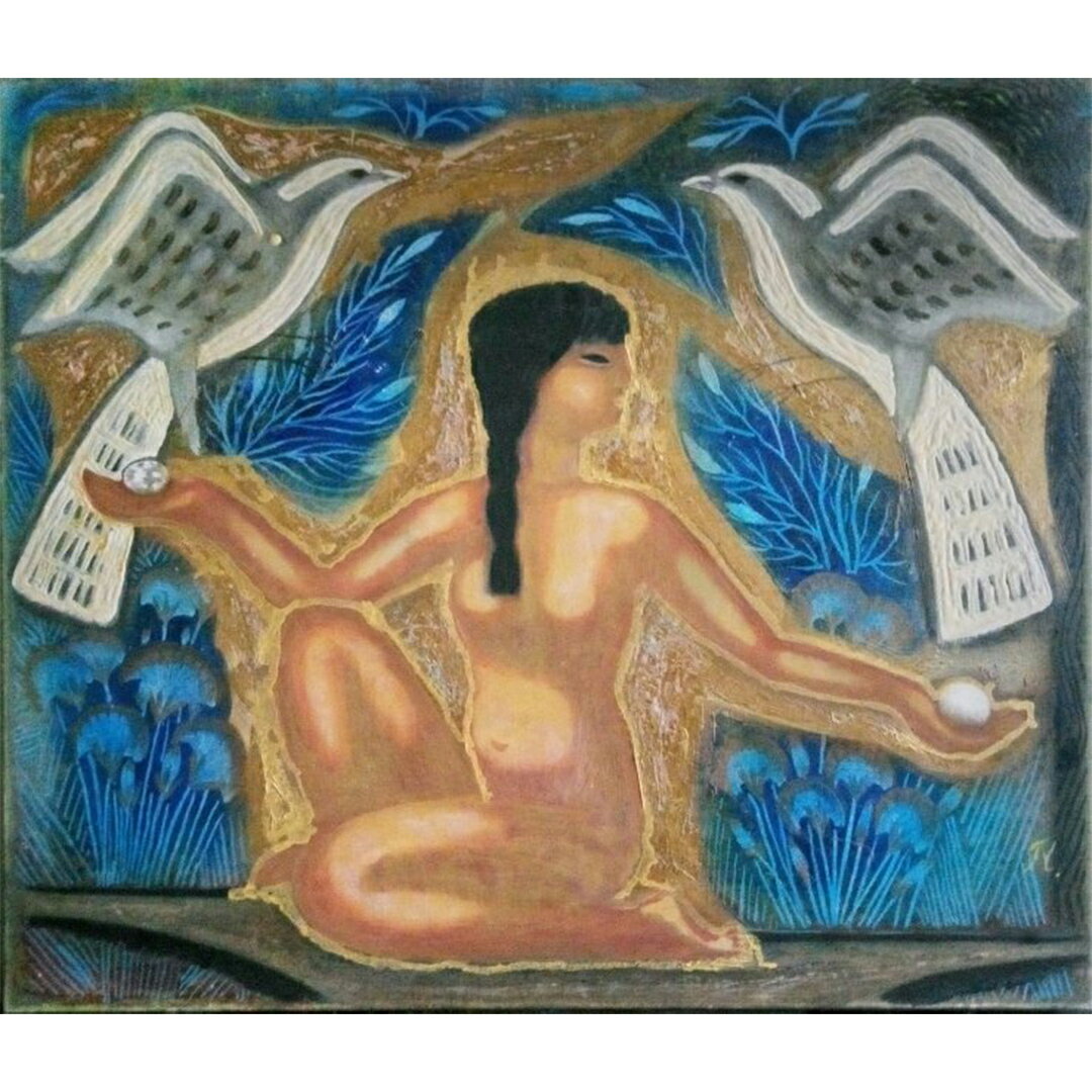 【ふるさと納税】 【 限定 1点 】捧げる 絵画 絵 アート アトリエ 飛動庵