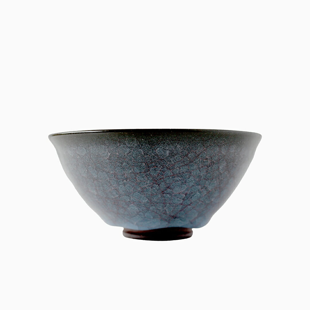 【ふるさと納税】【氷裂貫入青瓷】抹茶茶碗 （小野寺裕司 作）径13cm×高さ6.5cm 茶碗 湯飲み 夫婦湯飲み 陶器 陶芸 お茶 食器