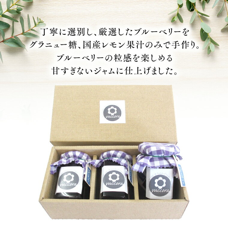 【ふるさと納税】手作り ブルーベリー ジャム 150g×3本 手作りジャム 無添加 農薬無使用 自家農場 果物 就労継続支援 フルーツ おいしい