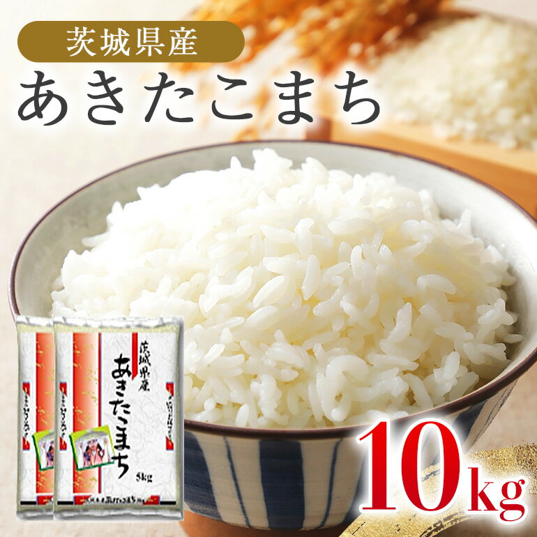 【ふるさと納税】 あきたこまち 10kg 米 白米 茨城県産 もっちり お弁当 おにぎり 47-H