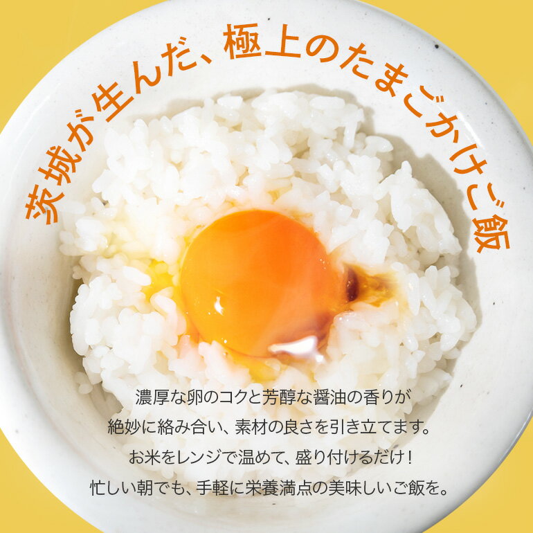 【ふるさと納税】おみたまごかけご飯セット 卵 たまご タマゴ 玉子 鶏卵 米 白米 うるち米 ふくまる ご飯 レトルト 醤油 しょうゆ セット 卵かけご飯 朝食 朝ご飯 国産 茨城県産 93-A