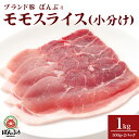 【ふるさと納税】ブランド豚「ばんぶぅ」小分け　モモスライス　1.0kg(500g×2パック）豚肉 豚ミンチ 豚ひき肉 豚挽き肉 豚挽肉 ぶた肉 ブタ肉 42-BD